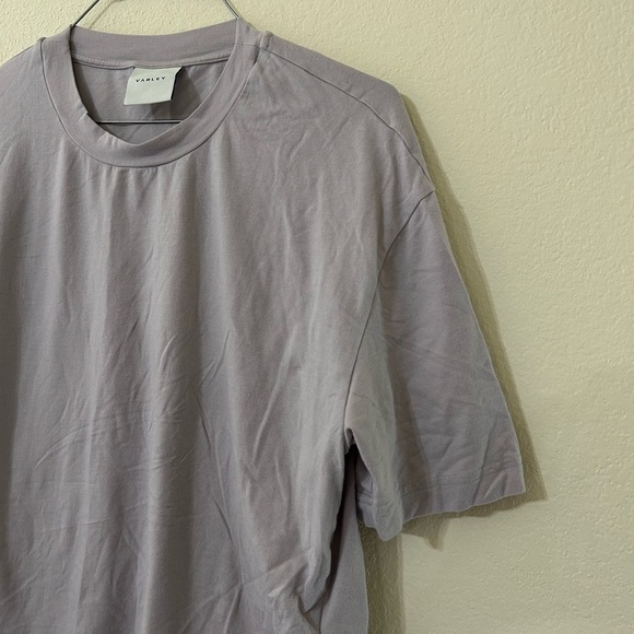 Varley Venice Easy Tee Lavender Womens Size Medium Cotton Stretch Casual Comfort - Picture 4 of 9
